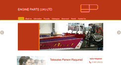 Desktop Screenshot of enginepartsuk.net